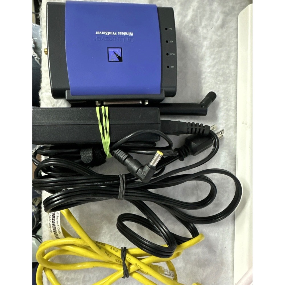 Linksys WPS11 Ver.3 Instant Wireless PrintServer Parallel Port Ethernet Adapter